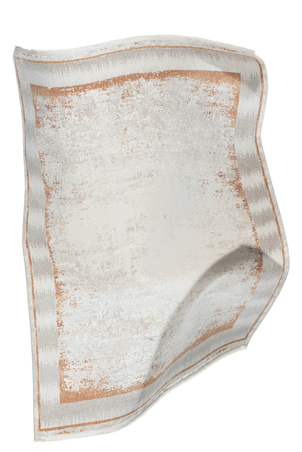 Bischofszel Cream Framed Woll, Cotton Rug