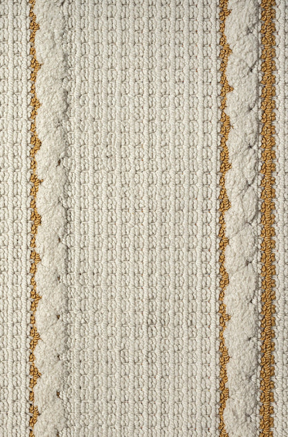 Chur Cream Striped, Cotton Rug