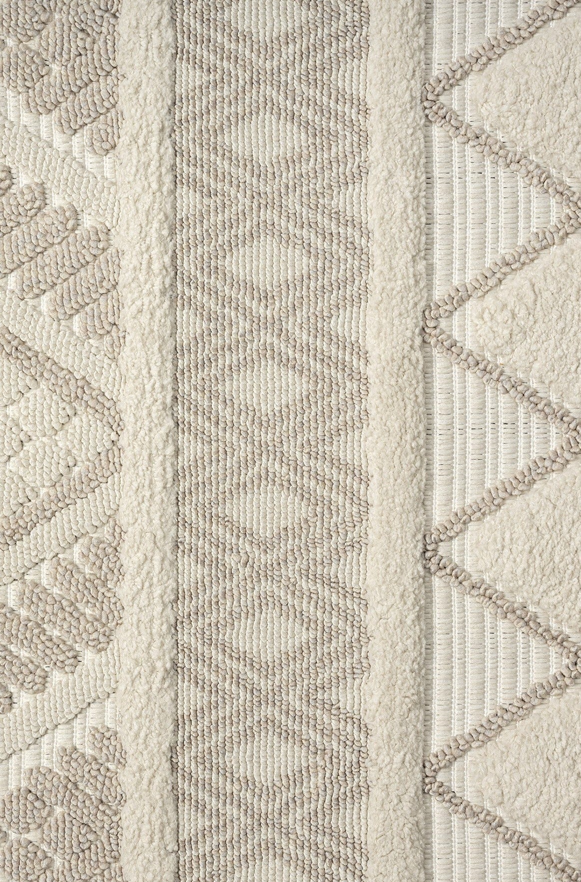 Conthey Cream Geometric, Cotton Rug