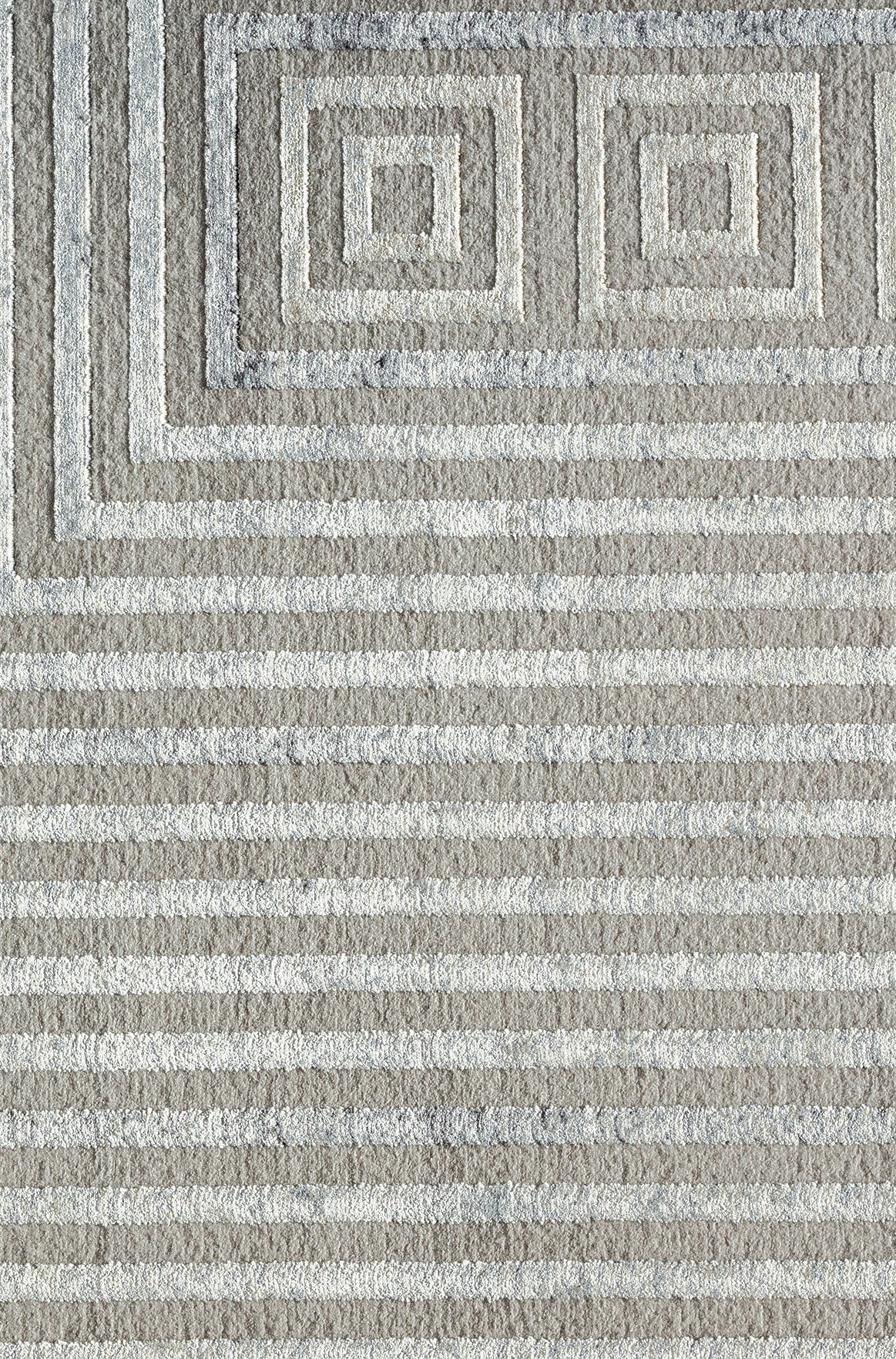 Hermance Grey Abstract, Viscose Machine Made Area Rug