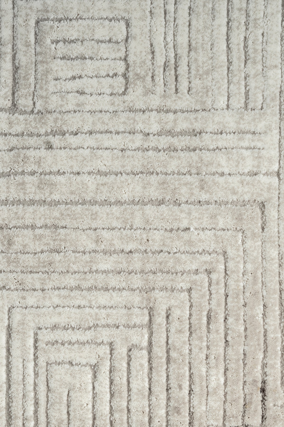 LaNeuveville Grey Abstract Woll | Cotton Machine Made Area Rug