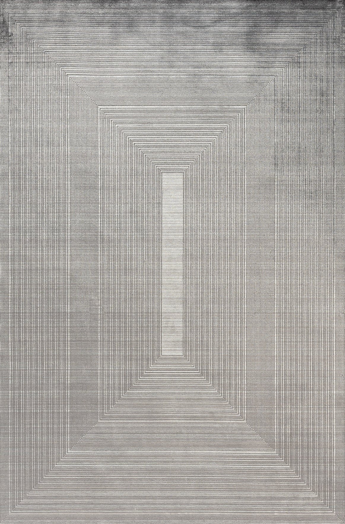 Lugano Anthracite Abstract, Viscose Rug