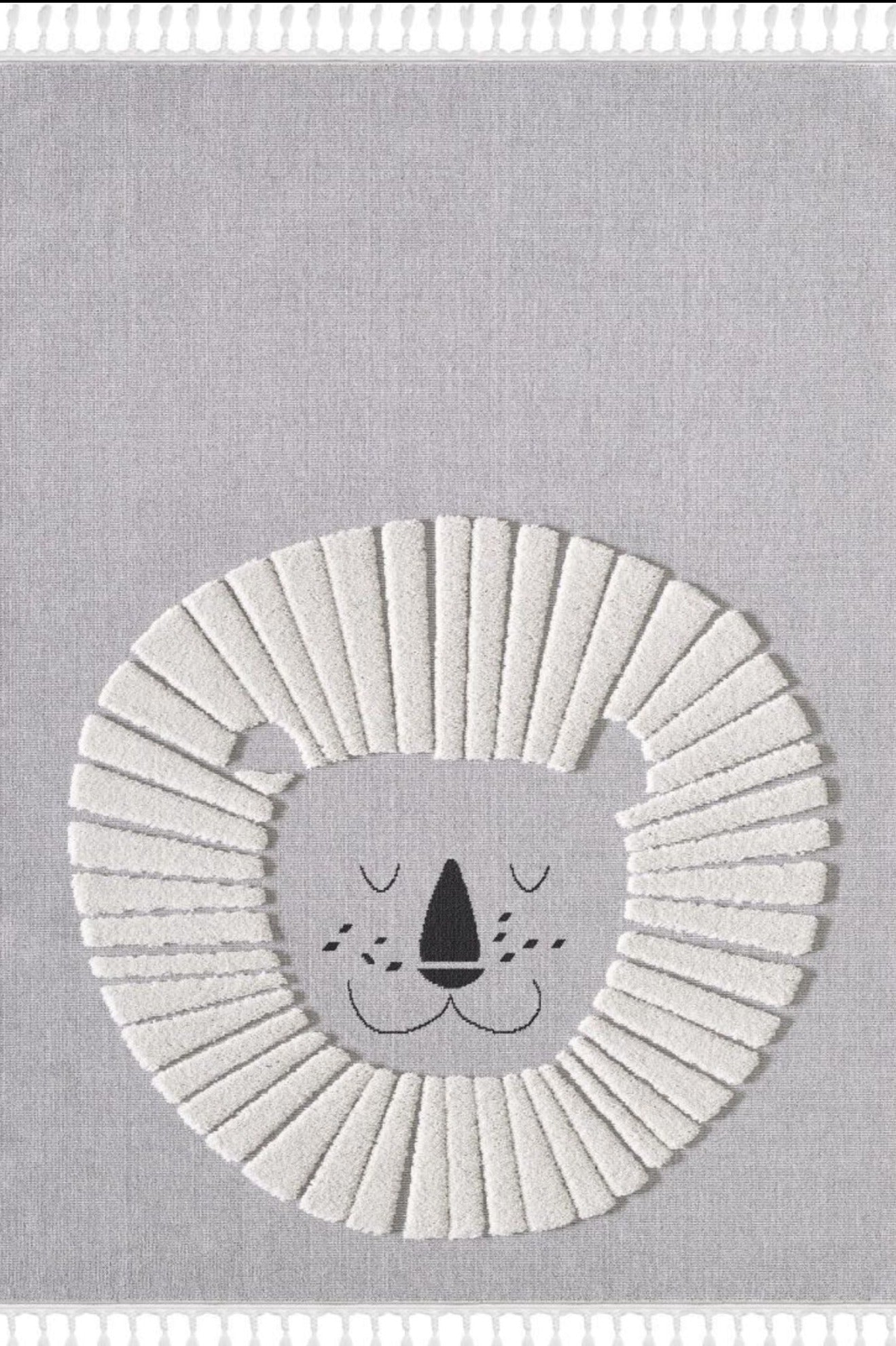 Simba Grey Kid, Polyester Rug