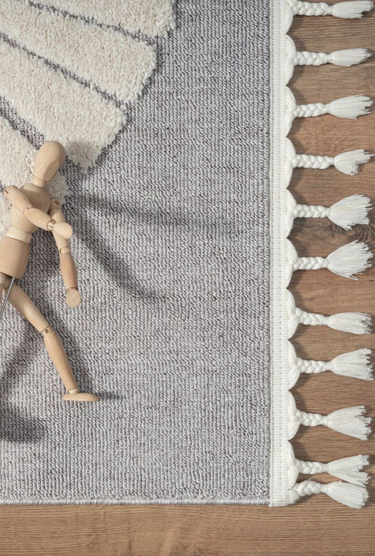 Simba Grey Kid, Polyester Rug