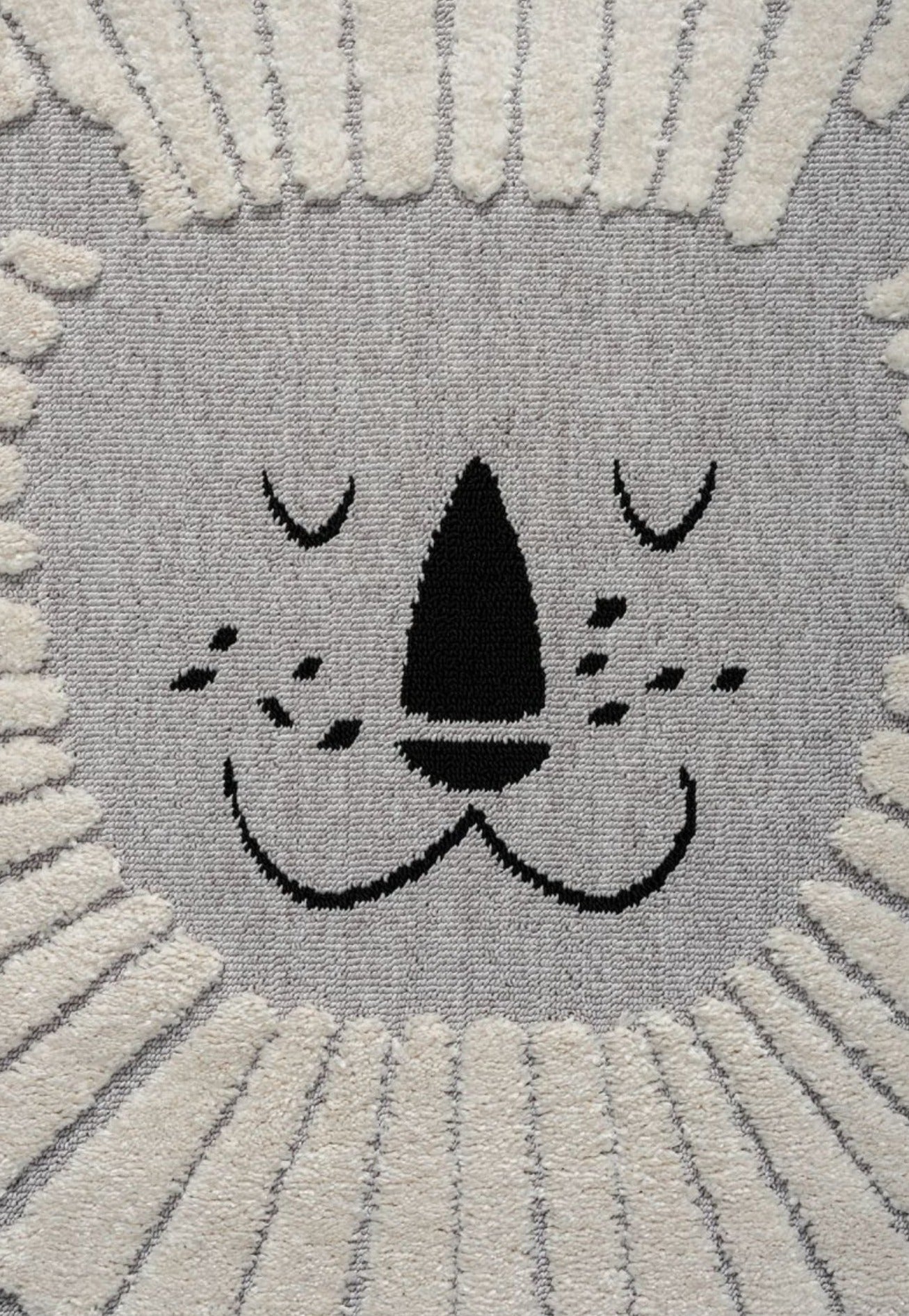 Simba Grey Kid, Polyester Rug