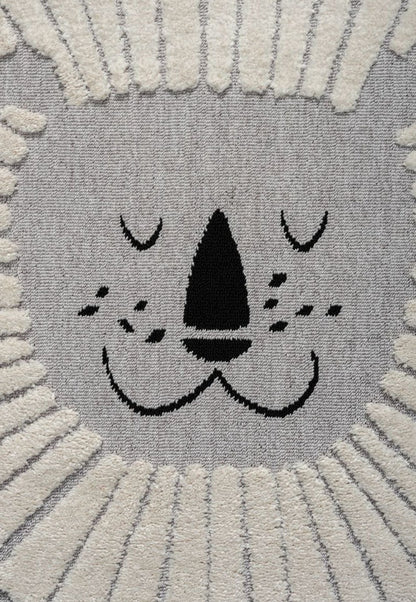 Simba Grey Kid, Polyester Rug