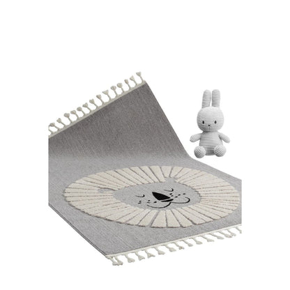 Simba Grey Kid Machine Made Area Rug