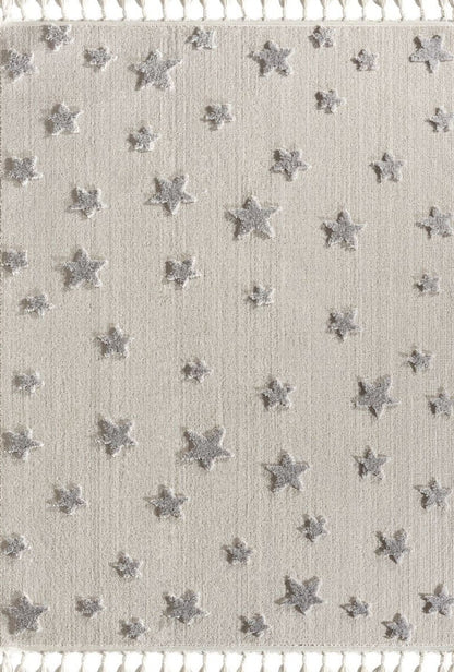 Starry Grey Kid, Polyester Rug