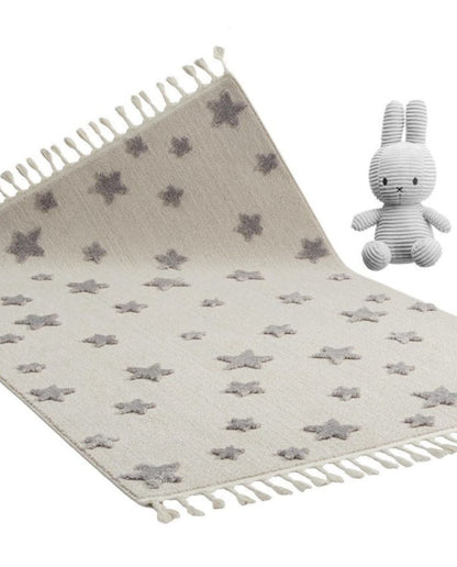 Starry Grey Kid, Polyester Rug