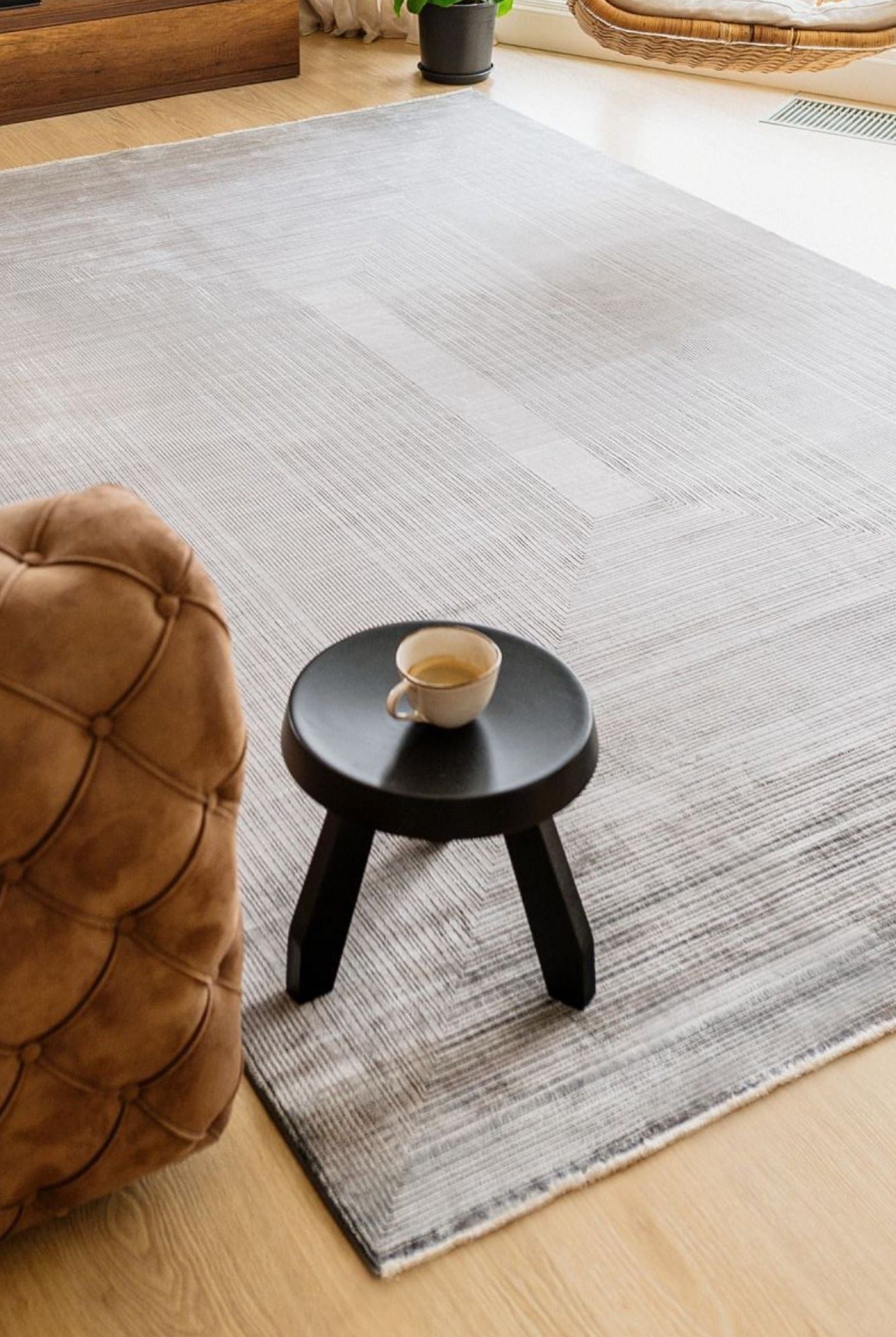 Charcoal Anthracite, Modern Area Rug